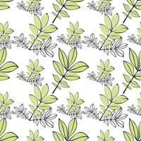 cute leaf pattern vector