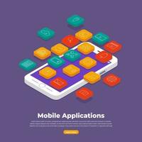 Mobile Applications Concept vector