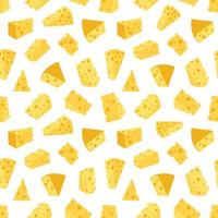 Cheese seamless pattern. flat vector illustration