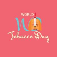 Vector illustration of a background for World No Tobacco Day