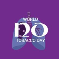 Vector illustration of a background for World No Tobacco Day