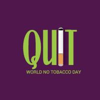 Vector illustration of a background for World No Tobacco Day