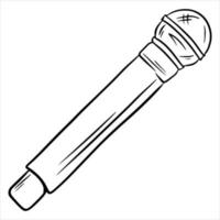 Handheld microphone Devices for increasing the volume of the voice Cartoon style vector