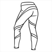 leggings deportivos para fitness y ropa deportiva deportiva leyendas deportivas estilo de dibujos animados vector