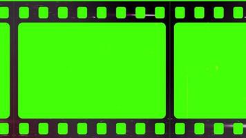 Green screen Slotted or perforated negative film strips Light leak surface video