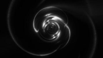 boucle de chrome brillant illusion d'optique tunnel hyperspace futuriste video
