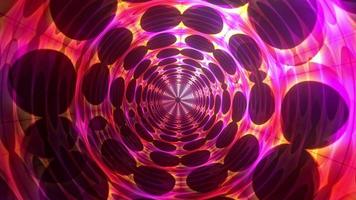 abstracto circular colorido fractal arte patrón girar bucle video