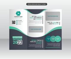 Green Curves Modern Business Brochure Template vector