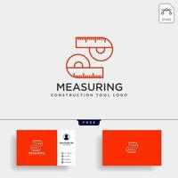 letter b MEASURING or MEASUREMENT logo template vector illustration icon element isolated  vector