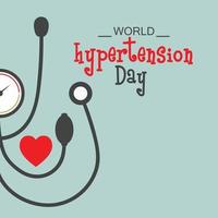 Vector illustration of a Background for World Hypertension Day