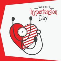 Vector illustration of a Background for World Hypertension Day