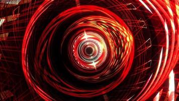 Endless VJ loop cyber wire frame futuristic tunnel video