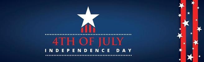 Congratulations on the Independence Day of the USA vector