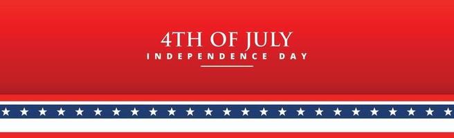 fondo rojo vacaciones 4 de julio día de la independencia de estados unidos vector