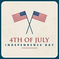 4th of July holiday background USA Independence Day vector