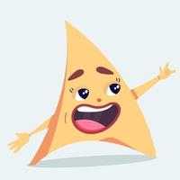 Chips triangular nachos vector