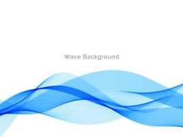 Blue wave design business background vector