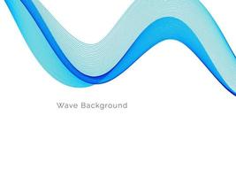 Blue modern decorative stylish wave background illustration vector