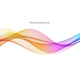 colorful wave style smooth modern background vector