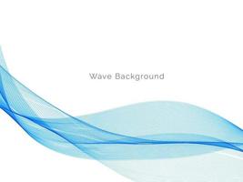 Abstract blue modern wave design background vector