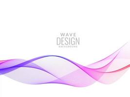 colorful wave style smooth modern background vector