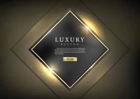 Button set web glossy luxury Gold 3 vector