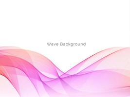 colorful wave style smooth modern background vector