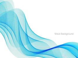 Abstract blue modern wave design background vector