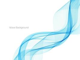 Abstract blue wave design decorative background vector