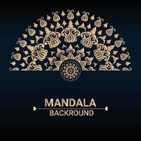 Mandala design background vector