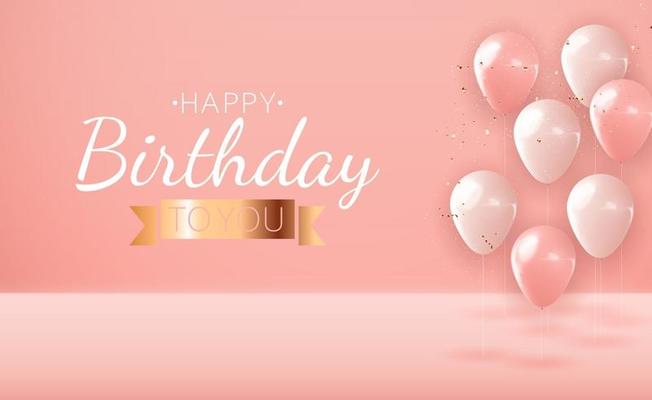 Rose Gold Birthday Vector Art, Icons, and Graphics for Free Download