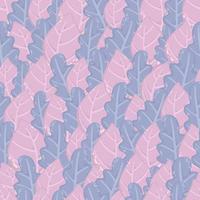 fondo de diseño de hoja rosa púrpura verano otoño primavera hojas de fondo patrón transparente vector