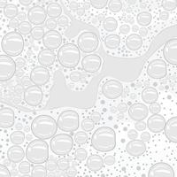 Soap foam with bubbles in flat design vector