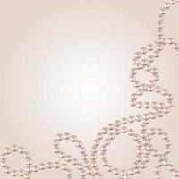 Abstract natural pastel string of pearls background vector