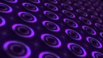 LED Wall Panel Purple Chrome Circles Loop video