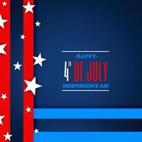ilustration graphic vector of greeting card of 4th of july