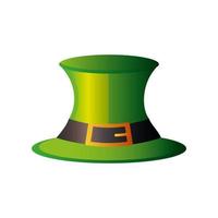 happy st patricks day leprechaun hat culture icon detailed style vector