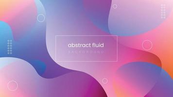 abstract fluid background purple and blue with shape composition vector