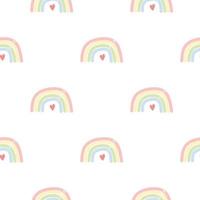 Rainbow seamless pattern  Vector colorful illustration
