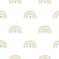 Rainbow seamless pattern  Vector colorful illustration