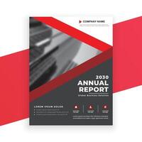 annual report cover template vector