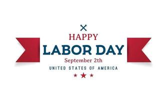 Happy Labor Day greeting banner vector