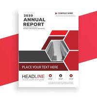 annual report cover template vector