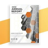 annual report cover template vector