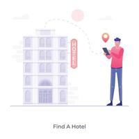 Find a Hotel vector