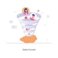 Sales Funnel Elements vector