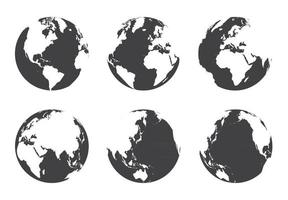 All side around the world  flat design vector