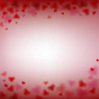 Love Valentine Day card with blur and sweet background vector