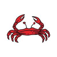 Crab Sea Design Graphic Template Vector