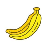 vector de plantilla gráfica de diseño de fruta de plátano
